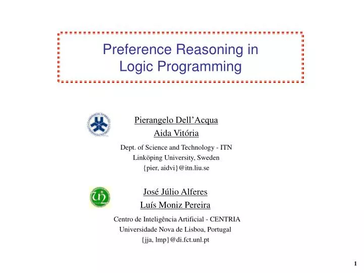 preference reasoning in logic programming