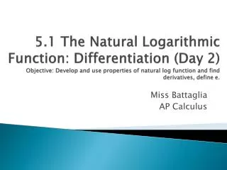Miss Battaglia AP Calculus