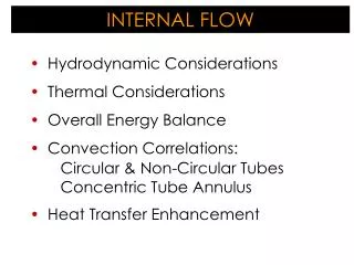 INTERNAL FLOW