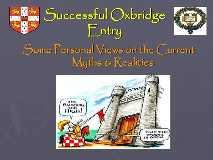 successful oxbridge entry