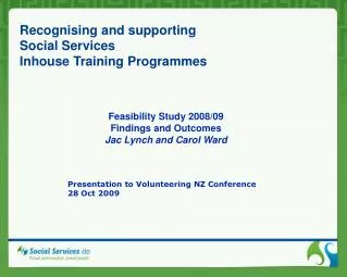 Recognising and supporting Social Services Inhouse Training Programmes