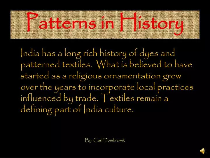 patterns in history