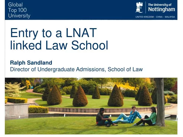 entry to a lnat linked law school
