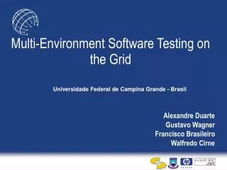 Multi-Environment Software Testing on the Grid