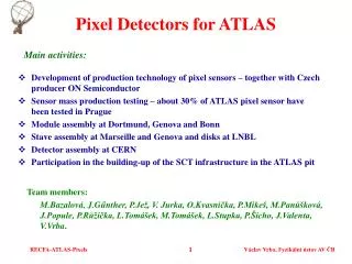 Pixel Detectors for ATLAS