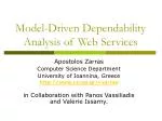 Model-Driven Dependability Analysis of Web Services - slide 1