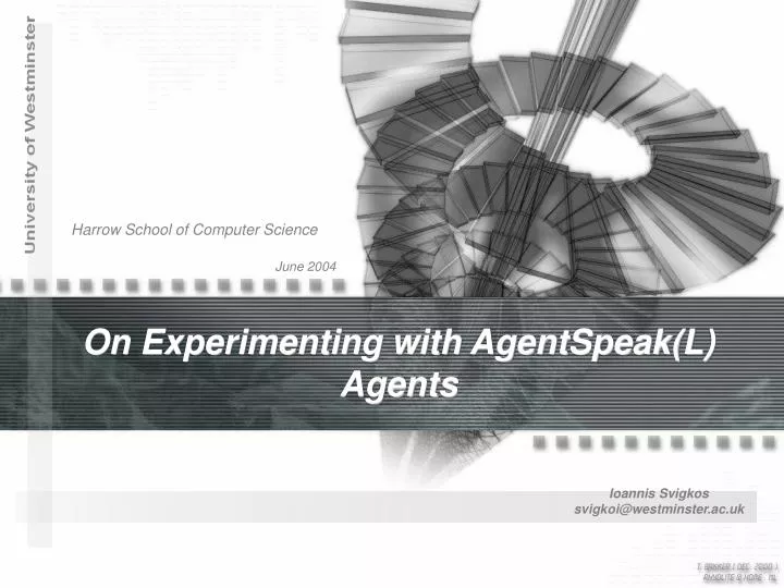 on experimenting with agentspeak l agents