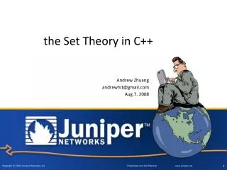the Set Theory in C++