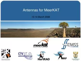 Antennas for MeerKAT