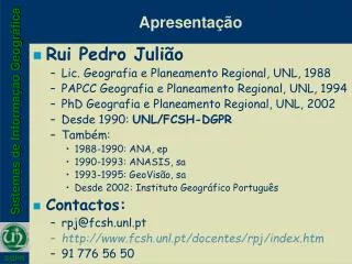 apresenta o