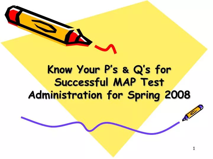know your p s q s for successful map test administration for spring 2008