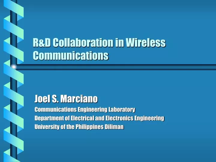 r d collaboration in wireless communications