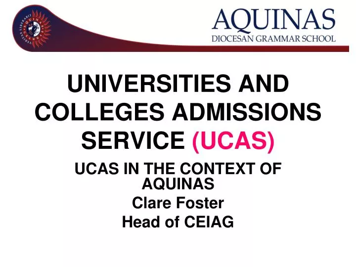 universities and colleges admissions service ucas
