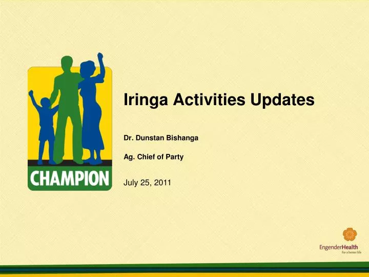 iringa activities updates