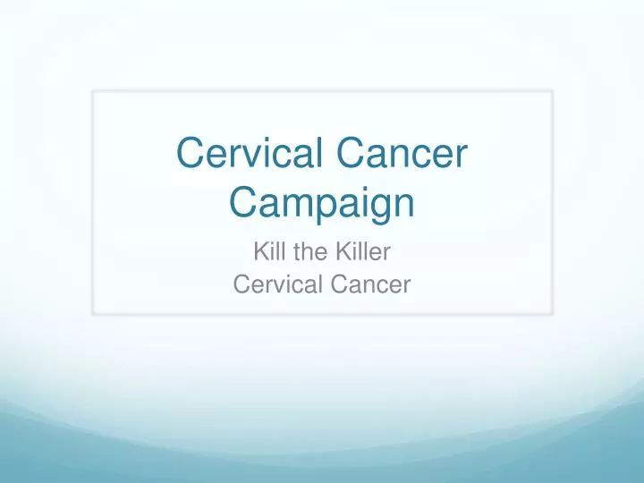 cervical cancer campaign