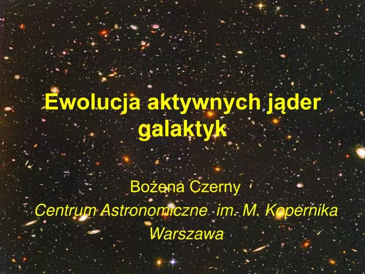 bo ena czerny c entrum astronomiczne im m kopernika wars z aw a