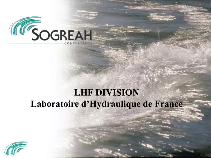 lhf division laboratoire d hydraulique de france