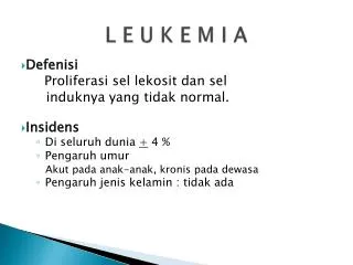 l e u k e m i a