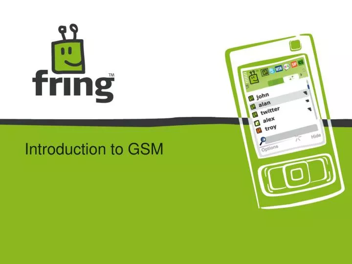 introduction to gsm