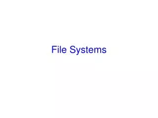 File Systems