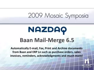 Baan Mail-Merge 6.5