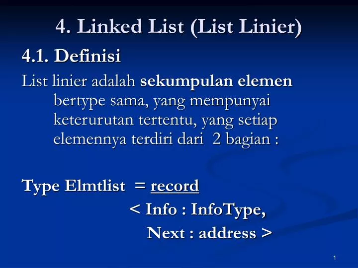 4 linked list list linier