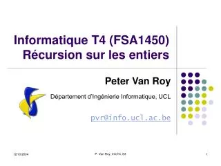 informatique t4 fsa1450 r cursion sur les entiers