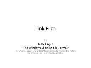 Link Files