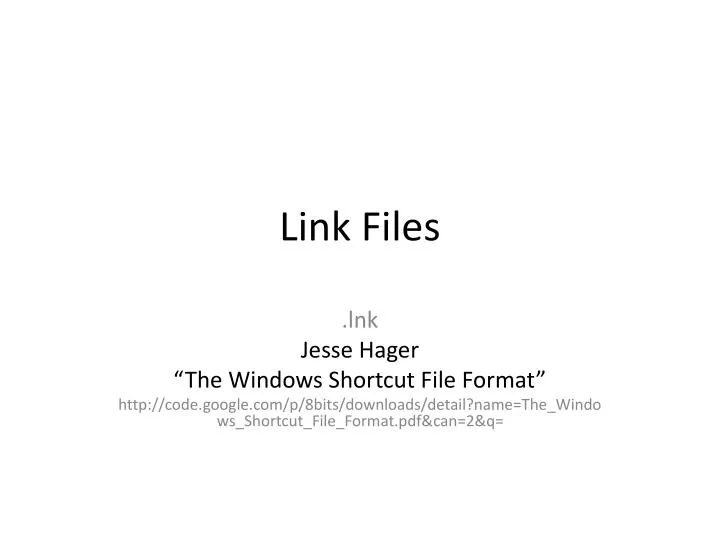 link files