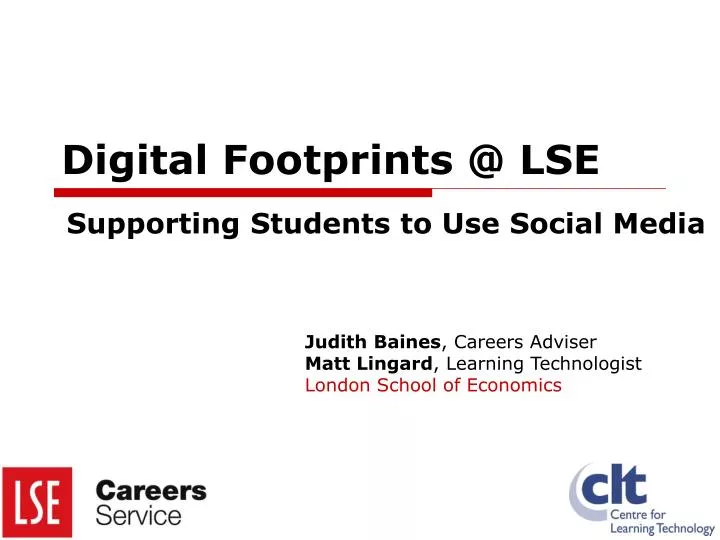 digital footprints @ lse