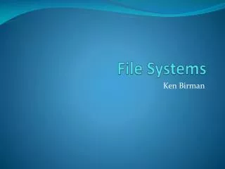 File Systems