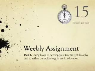 Weebly Assignment