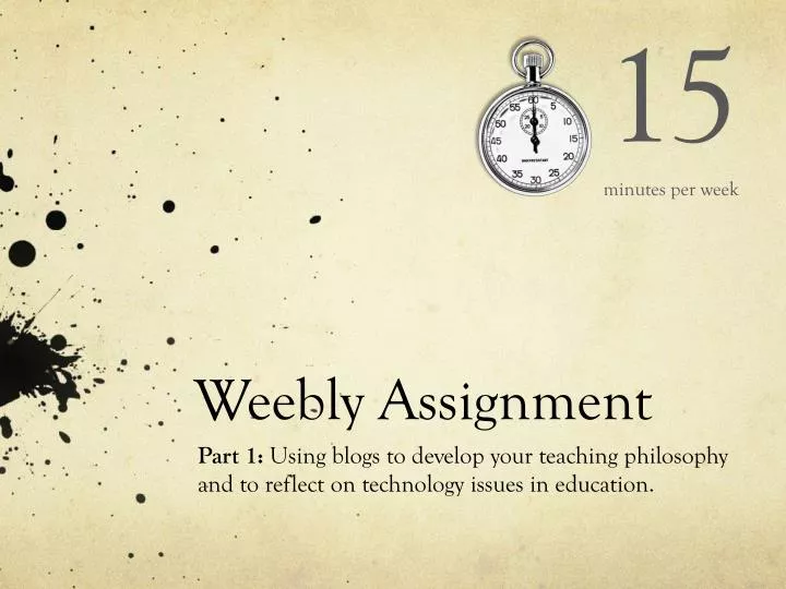 weebly assignment