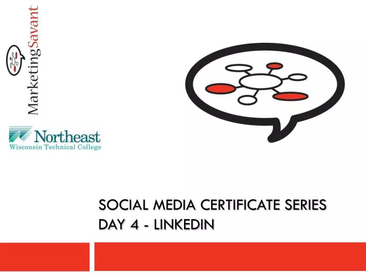 social media certificate series day 4 linkedin