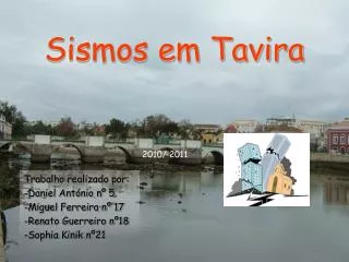 sismos em tavira