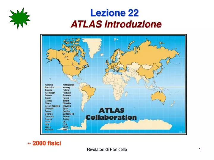 lezione 22 atlas introduzione