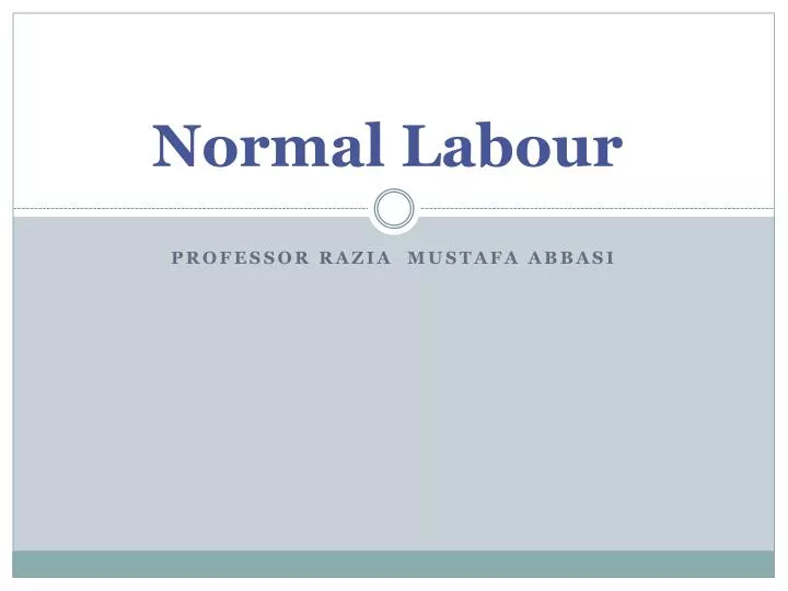 normal labour