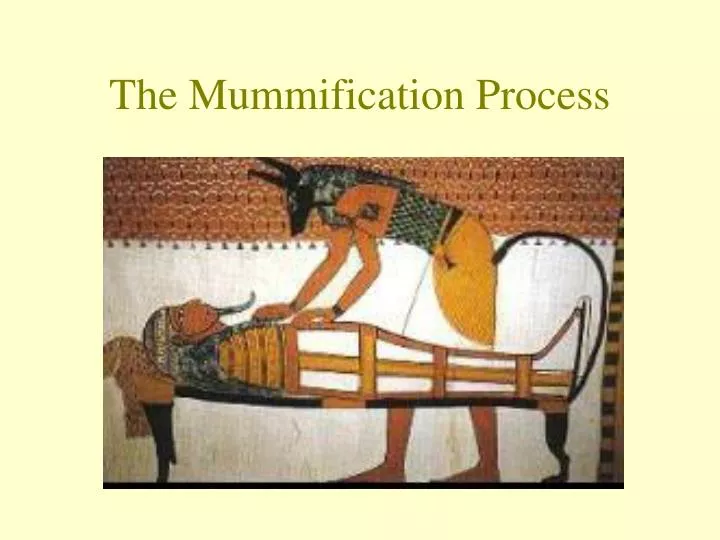 the mummification process