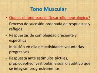 tono muscular