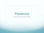 Precalculus - slide 1