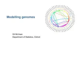 Modelling genomes