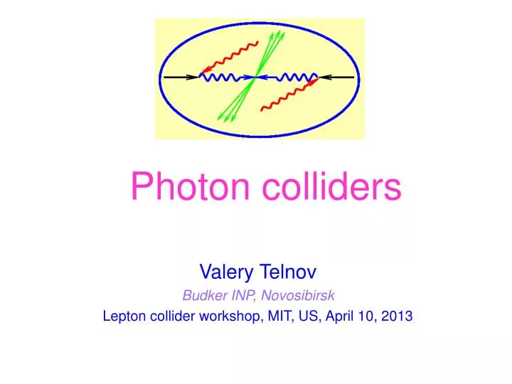valery telnov budker inp novosibirsk lepton collider workshop mit us april 10 2013