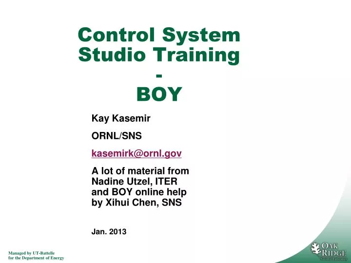 control system studio training boy