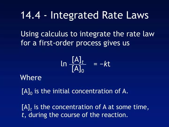 14 4 integrated rate laws