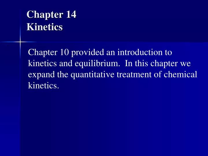 chapter 14 kinetics