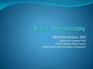 Basic Microscopy