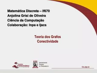 teoria dos grafos conectividade