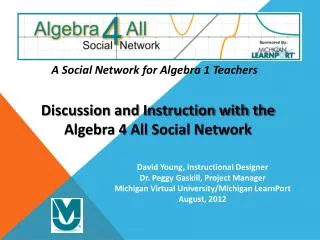 A Social Network for Algebra 1 Teachers