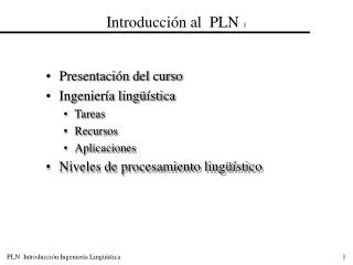 introducci n al pln 1