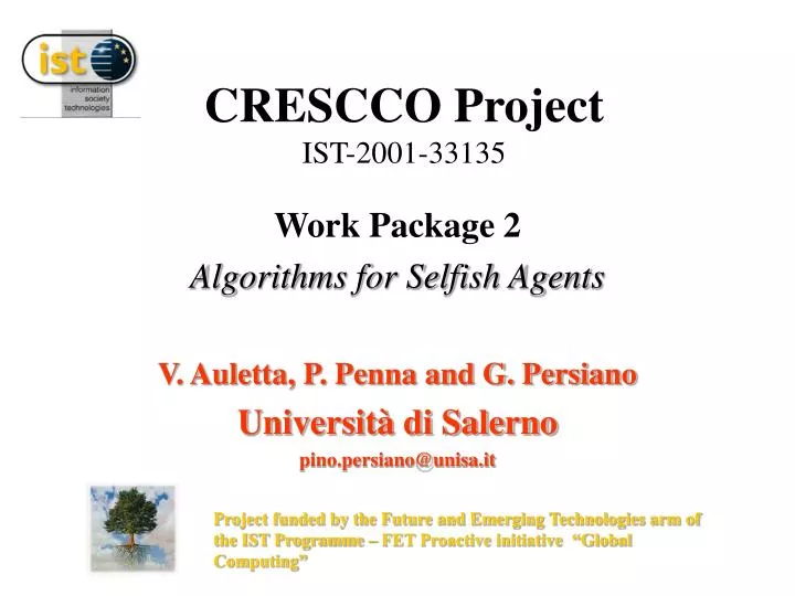 crescco project ist 2001 33135